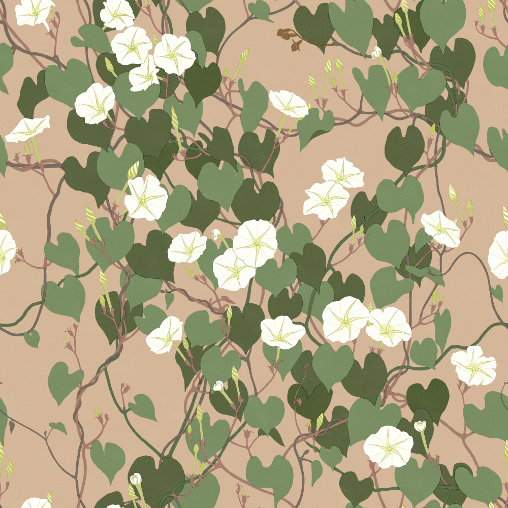 シール壁紙・広瀬順子の夜顔(デザイン)