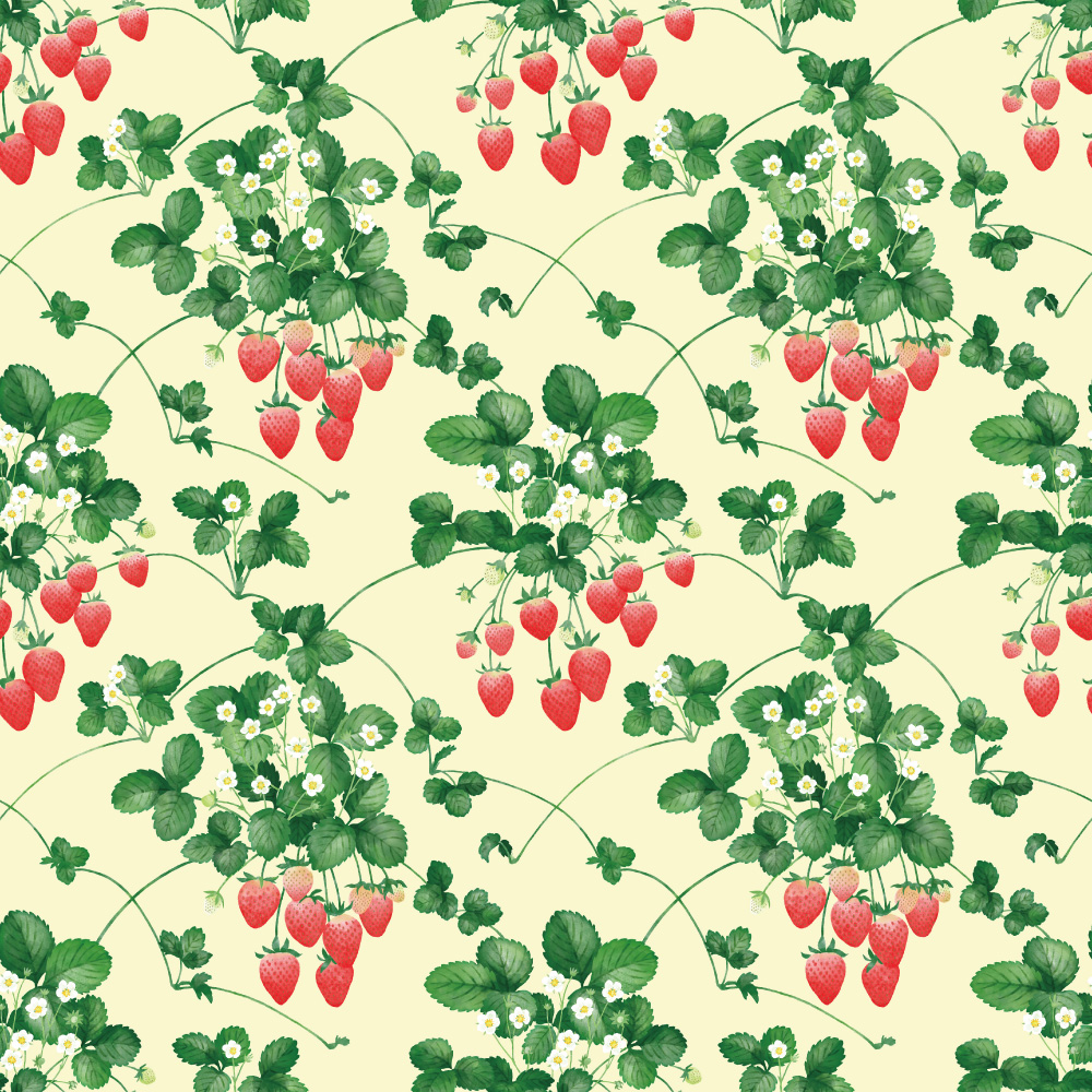 シール壁紙・広瀬順子のStrawberry Fields(デザイン)