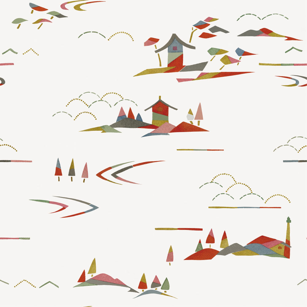ふすま用リメイクシール・いろはなの情景(デザイン)