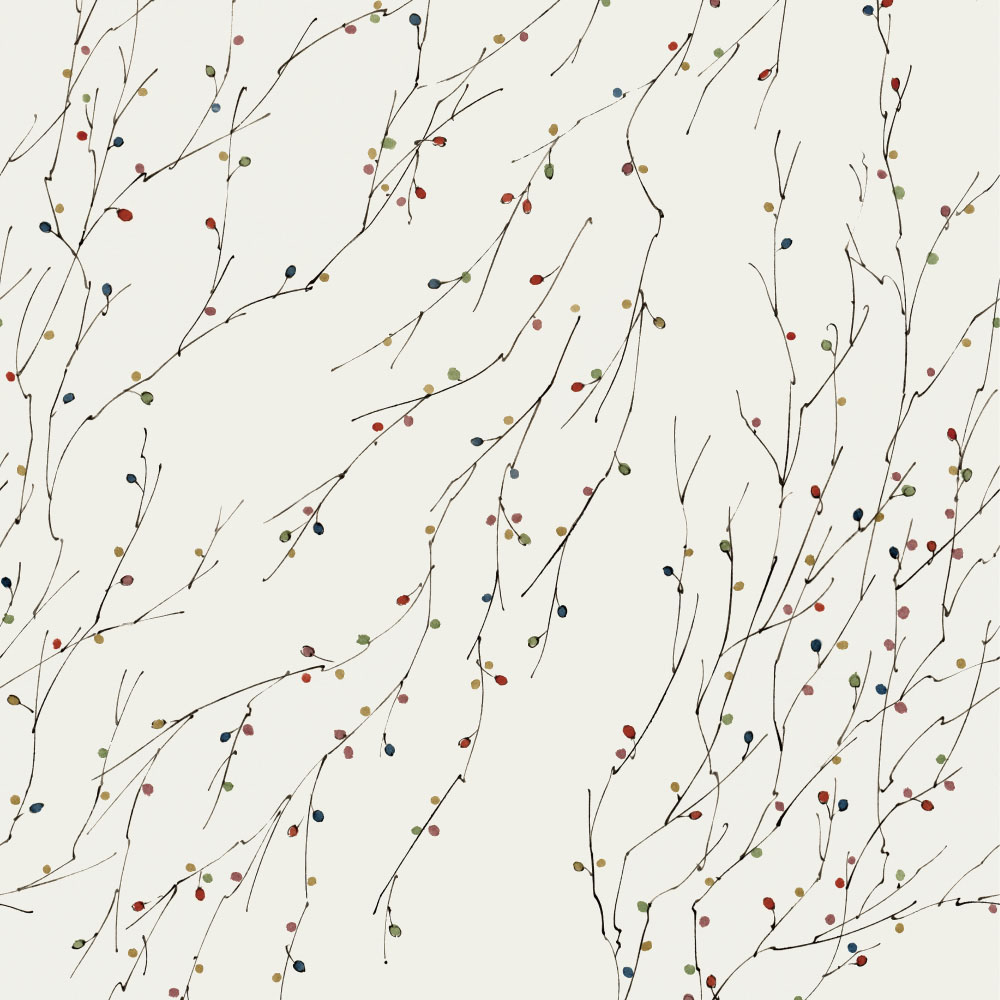 ふすま用リメイクシール・いろはなの花猫柳(デザイン)