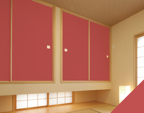 ふすま用リメイクシール伝統色・銀朱