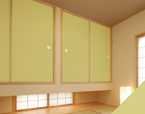 ふすま用リメイクシール伝統色・枯草色