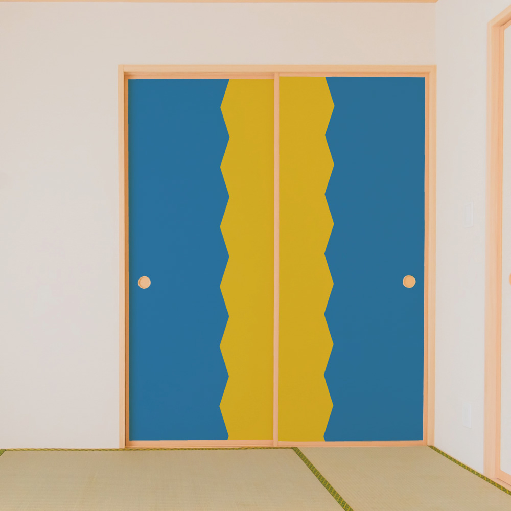 ふすま用リメイクシールエルト・ソーグアレンジ例