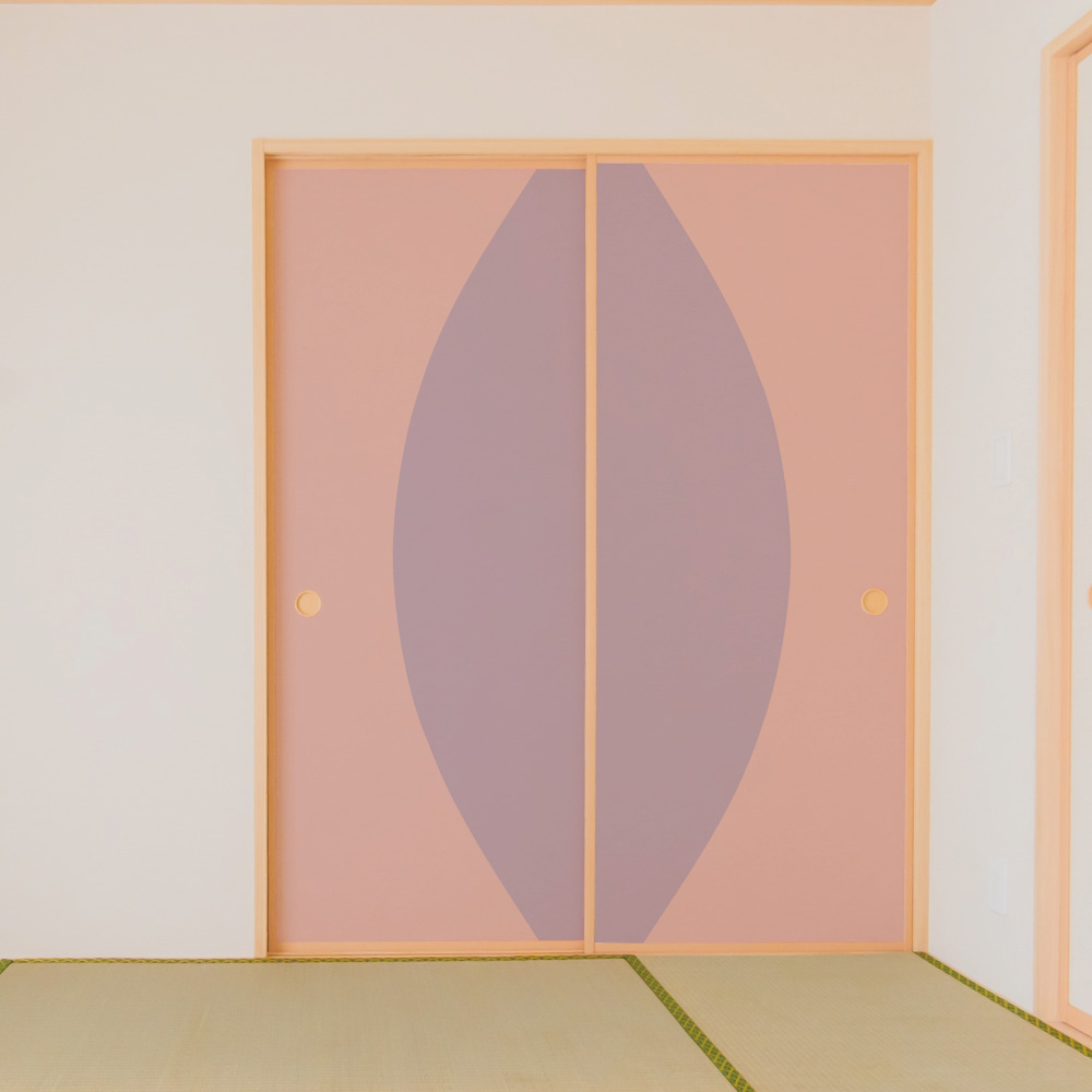 ふすま用リメイクシールエルト・クノップアレンジ例