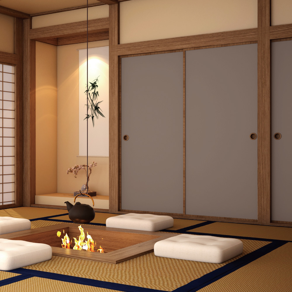 ふすま用リメイクシール・伝統色の煤色