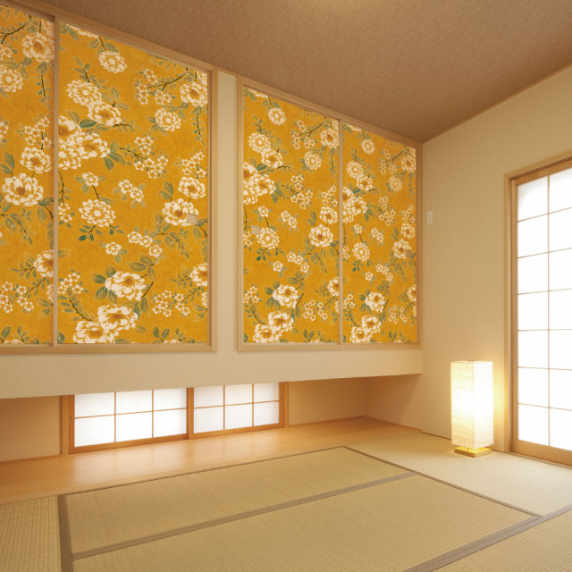 ふすま用リメイクシール・いろはなの野の爛漫