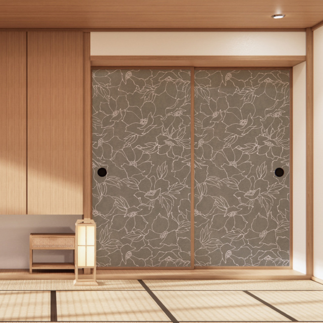 ふすま用リメイクシール・いろはなの芳