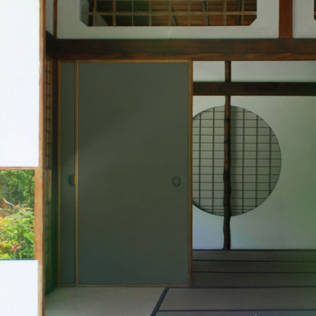ふすま用リメイクシール・伝統色の柳煤竹