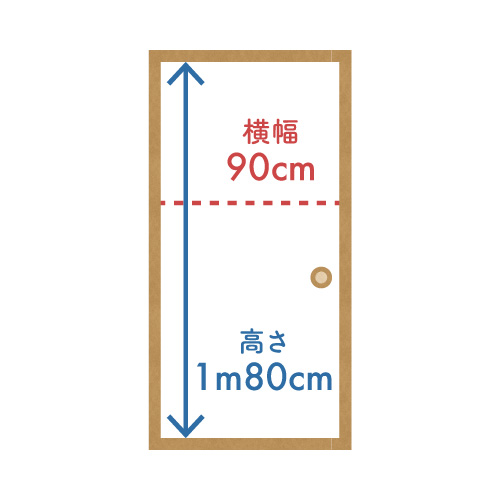 ふすま用リメイクシール標準サイズ・対応サイズ表