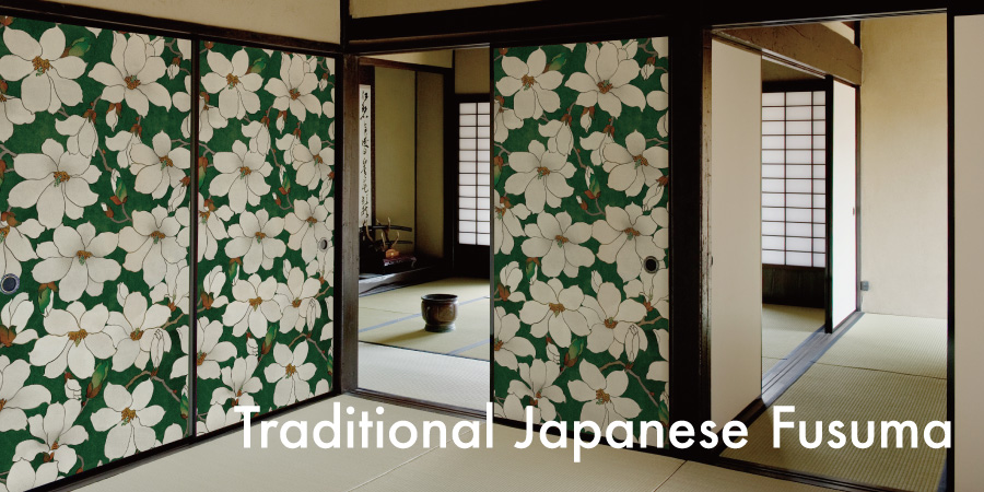 Traditional Japanese Sliding Door Fusuma
